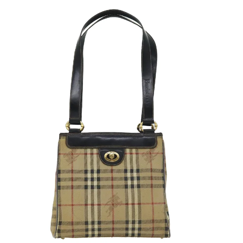 Burberry Nova Check  Canvas Shoulder Bag (Pre-Owned)