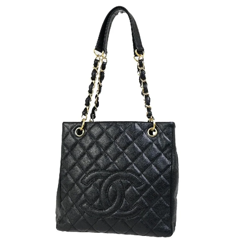 Chanel Pst (Petite Shopping Tote)  Leather Shoulder Bag (Pre-Owned)