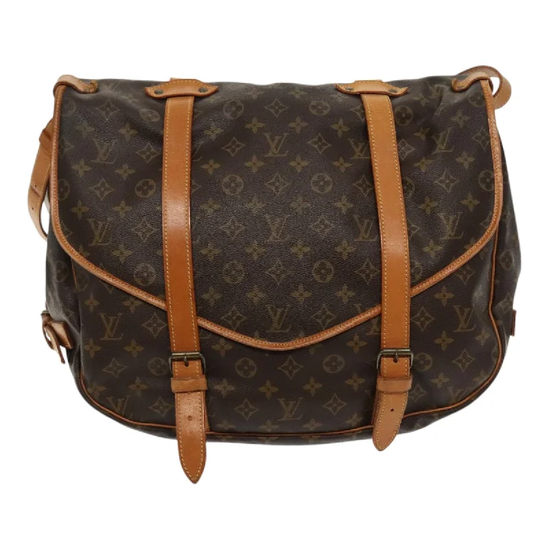 Louis Vuitton Saumur 43  Canvas Shoulder Bag (Pre-Owned)