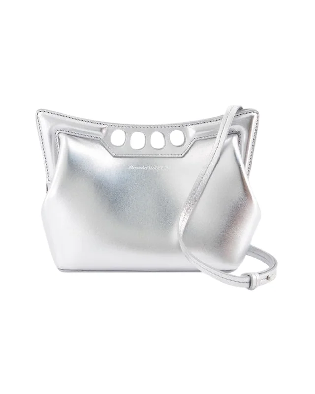 The Mini Peak Purse - Alexander McQueen - Leather - Silver