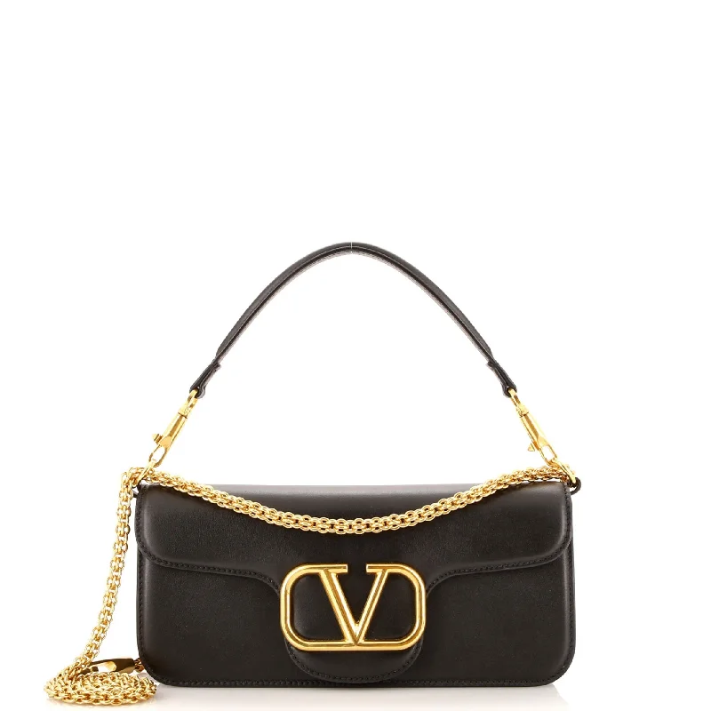 VLogo Loco Flap Shoulder Bag Leather Medium