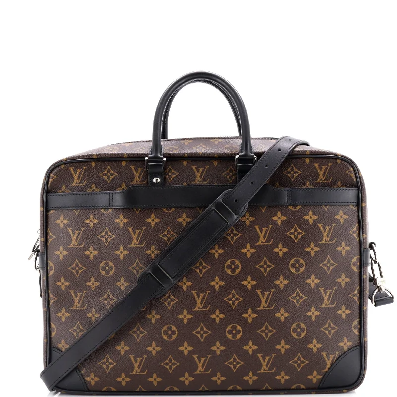 Porte-Documents Voyage Briefcase Macassar Monogram Canvas GM