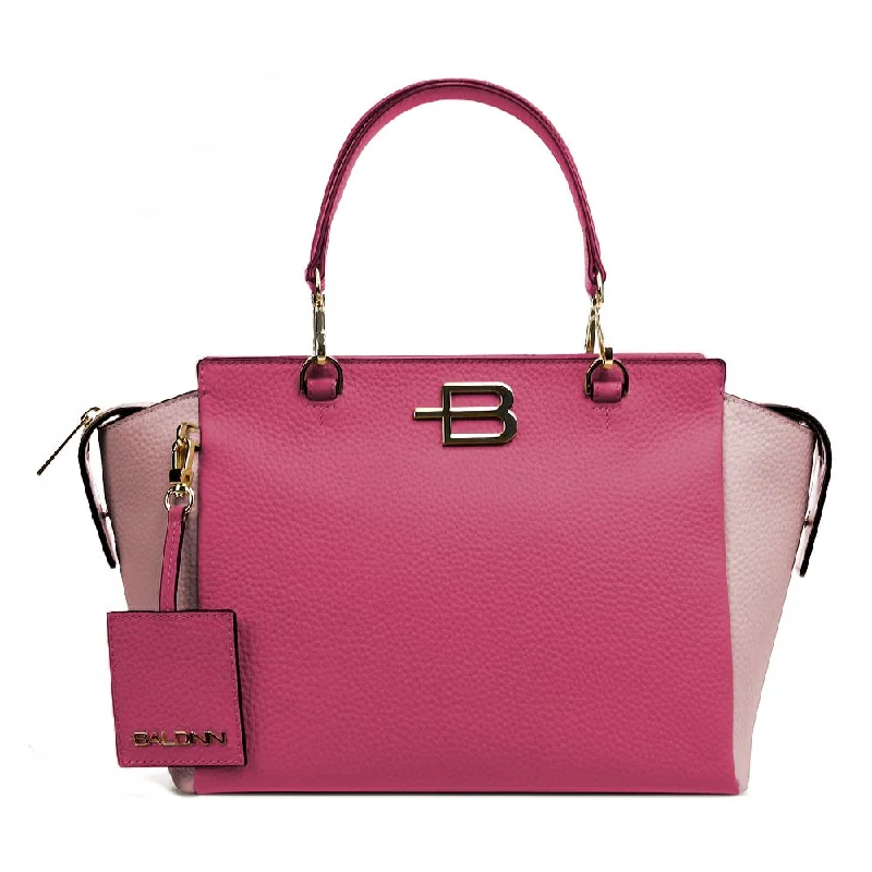 Baldinini Trend pink Leather Di Calfskin Women's Handbag