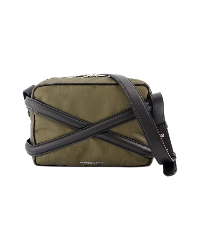 Harness Camera Bag - Alexander McQueen - Nylon - Khaki