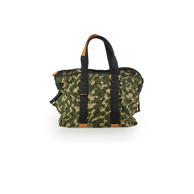 Louis Vuitton Canvas Monogramouflage Tote Shoulder Bag