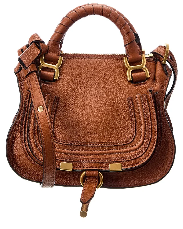 Chloé Marcie Mini Double Carry Leather Shoulder Bag