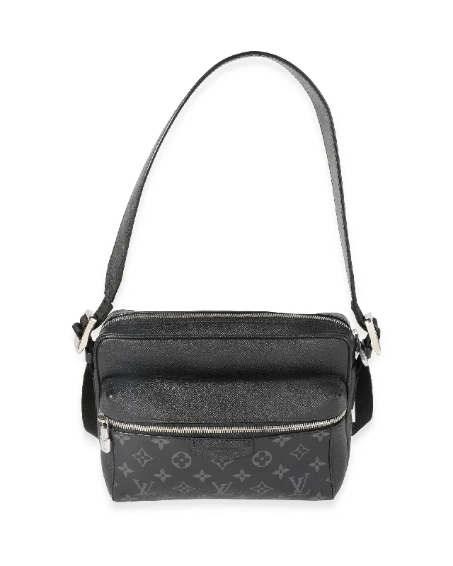 Louis Vuitton Black Taigarama & Monogram Eclipse Canvas Outdoor Messenger