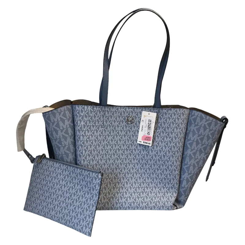 Tote Designer By Michael Kors In Blue, Size:Large