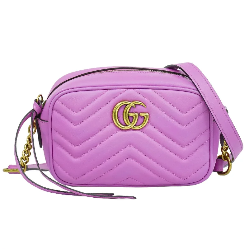 Gucci Gg Marmont  Leather Shoulder Bag (Pre-Owned)