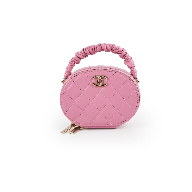 Chanel Mini Top Handle Pink