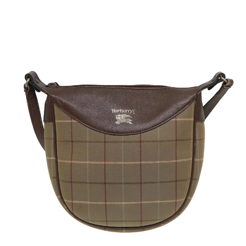 Burberry Nova Check  Canvas Shoulder Bag (Pre-Owned)