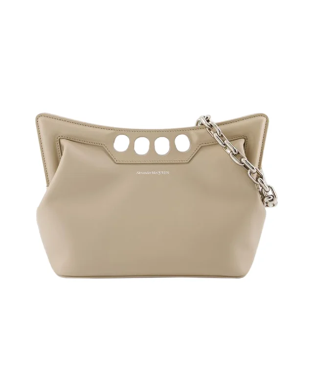 The Small Peak Purse - Alexander McQueen - Leather - Camel