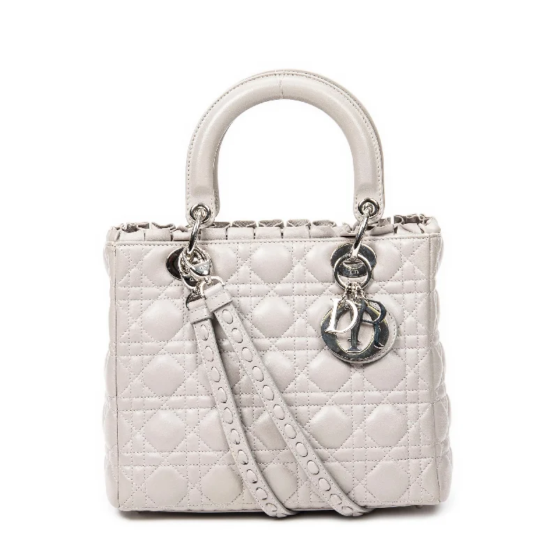 Medium Ruffle Lady Dior Zip