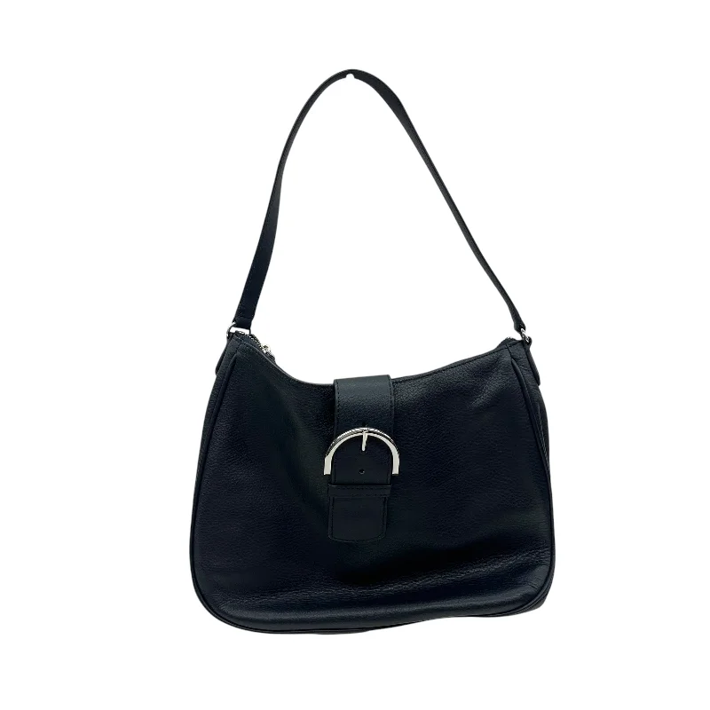 Handbag Leather By Talbots In Navy, Size:Medium