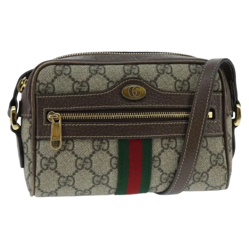 Gucci Ophidia  Canvas Shoulder Bag (Pre-Owned)