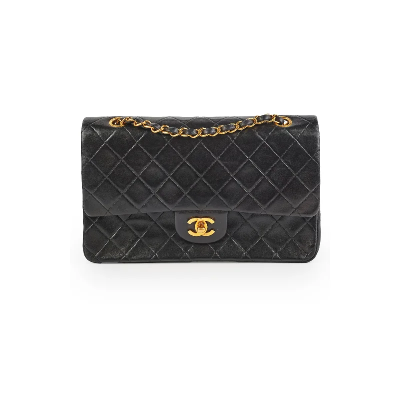 Chanel Vintage M/L Classic Flap Lambskin Black- Series 2