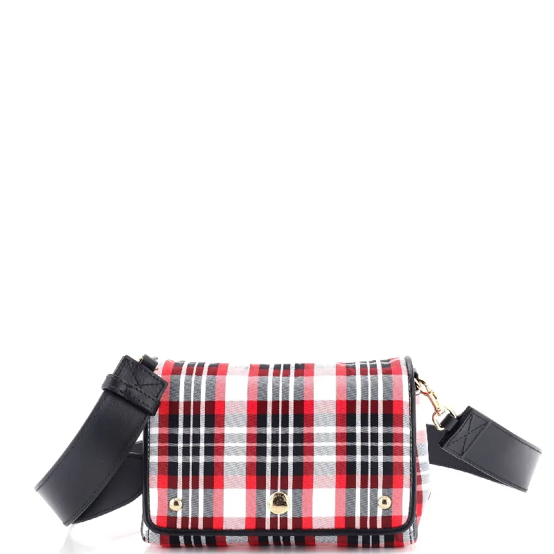 Hackberry Shoulder Bag Tartan Check Nylon Small