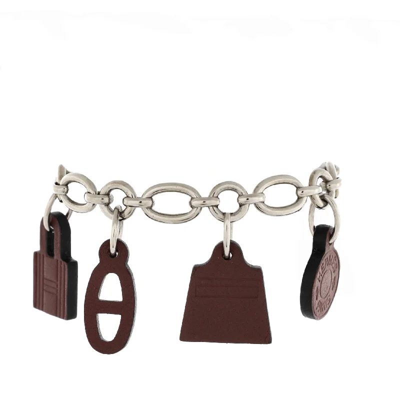 Olga Amulette Bag Charm Leather and Metal