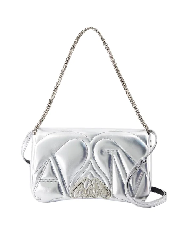 The Seal Small Crossbody - Alexander McQueen - Leather - Silver