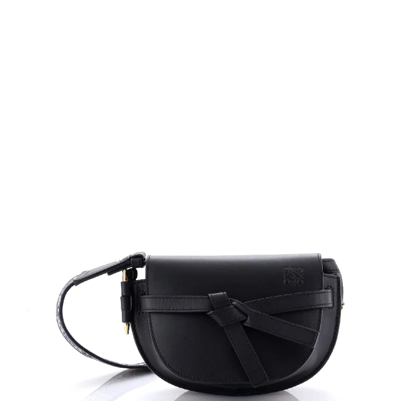 Gate Dual Shoulder Bag Leather Mini