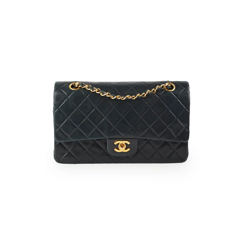 26/7 DOTD- Chanel Vintage Quilted Lambskin Medium/Large Black 24K GHW