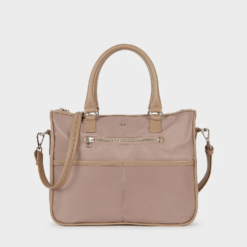 TOKYO SATEEN HAND AND SLING BAG BEIGE