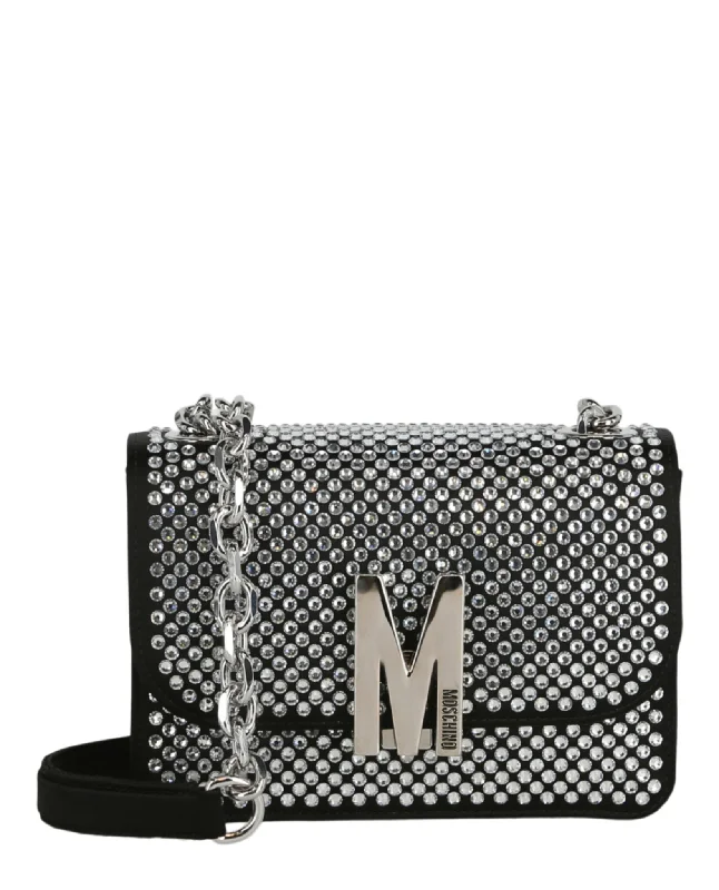 Crystal Logo Crossbody Bag