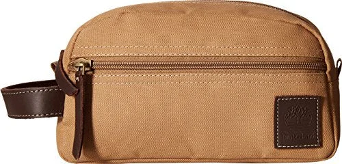 Timberland Wallets Classic Canvas Travel Kit (Khaki)