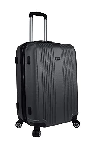 Mancini Santa Barbara 24" Lightweight Spinner Luggage in Black