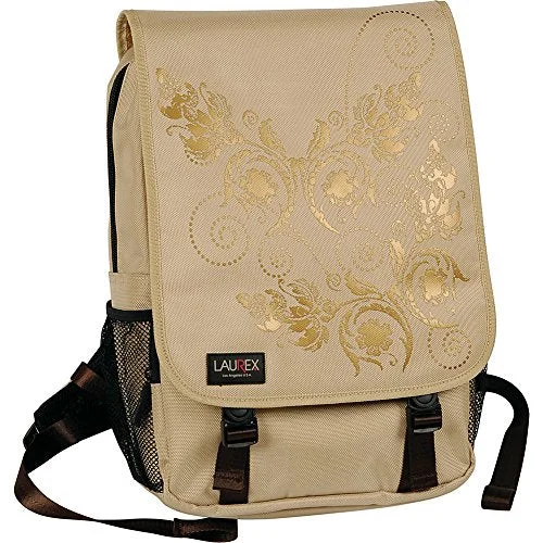 Laurex 15.6" Laptop Backpack (Beige Butterfly)