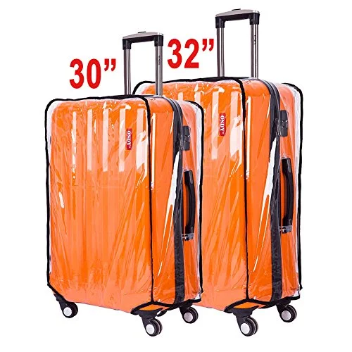 BlueCosto Clear PVC Oversize Travel Luggage Protector Suitcase Covers 32" (22.0"L x 13.8"W x