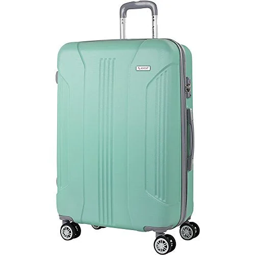 Amka Sierra 30" Expandable Hardside Checked Spinner Luggage (Mint)