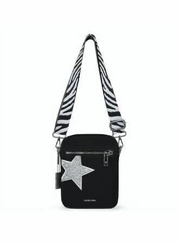 Women's Rocker 8 Handbag In Black/silver