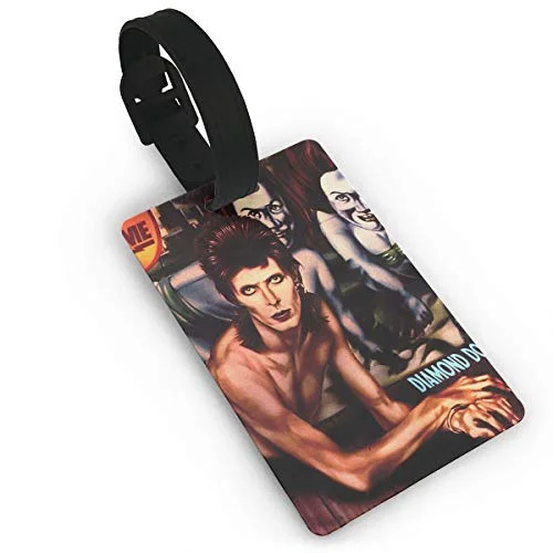 Hizhogqul David Bowie - Diamond Dogs Luggage Tags, Bag Tag Travel ID Labels Tag For Baggage