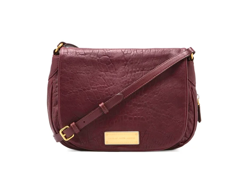 Marc Jacobs Women's Pebbled Leather Messenger Crossbody Bag