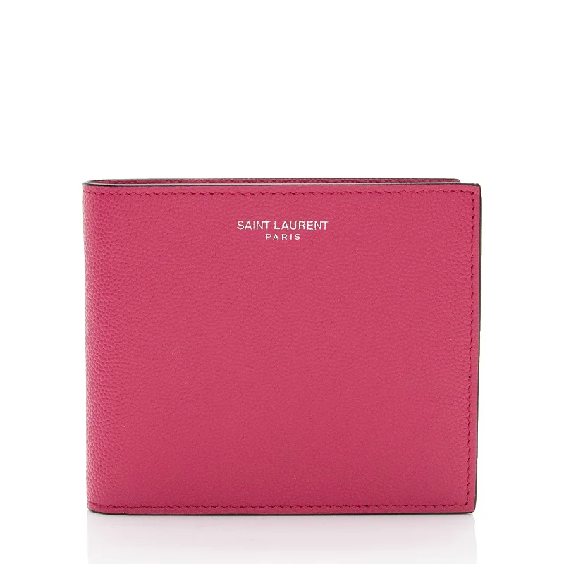 Saint Laurent Grain de Poudre E/W Wallet