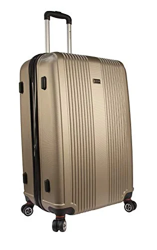 Mancini Santa Barbara 28" Lightweight Spinner Luggage in Champagne