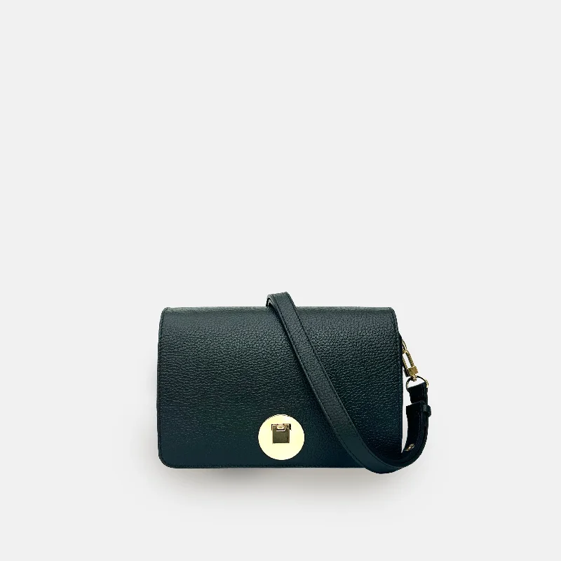 The Newbury Maxi Black Leather Bag