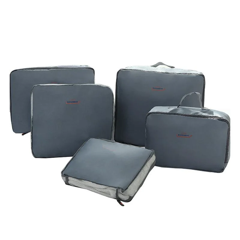 5pcs A Set Travel Packing Organizers Bag Dirty Clothes Belt Luggage Case Suitcase Bags Waterproof