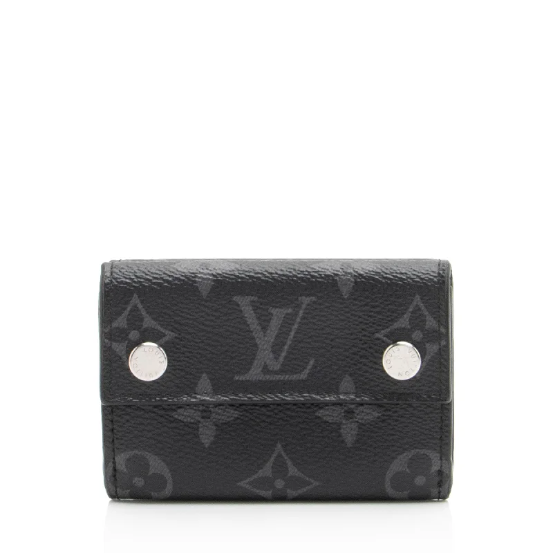 Louis Vuitton Monogram Eclipse Discovery Trifold Compact Wallet