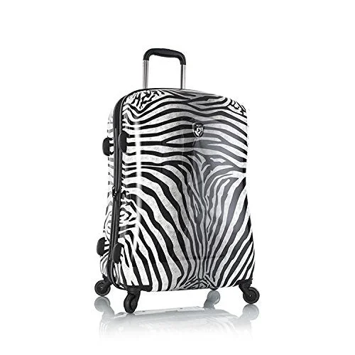 Heys America Unisex Zebra Equus 26" Spinner Black/White Luggage