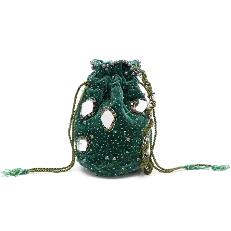 Women's Mimi Crossbody Bucket Bag In Green