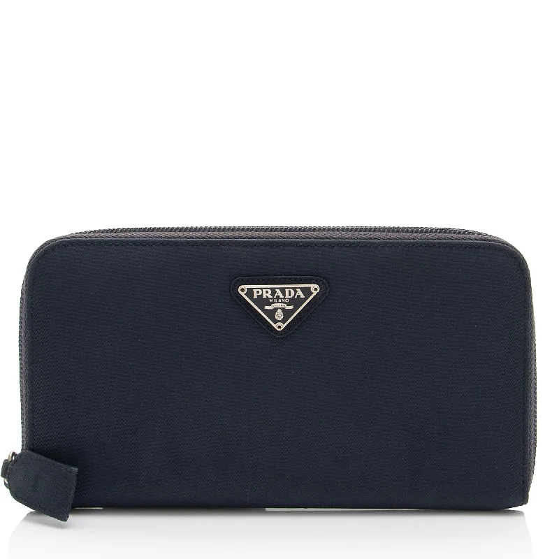 Prada Tessuto Zip Around Wallet