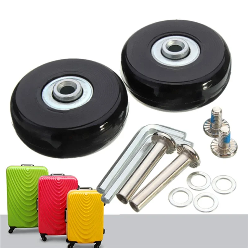 Osmond 50x18mm Rubber Repair Luggage Suitcase Wheels OD 50 1.97 Inch ID 6 W 18 Axles 35 Repair