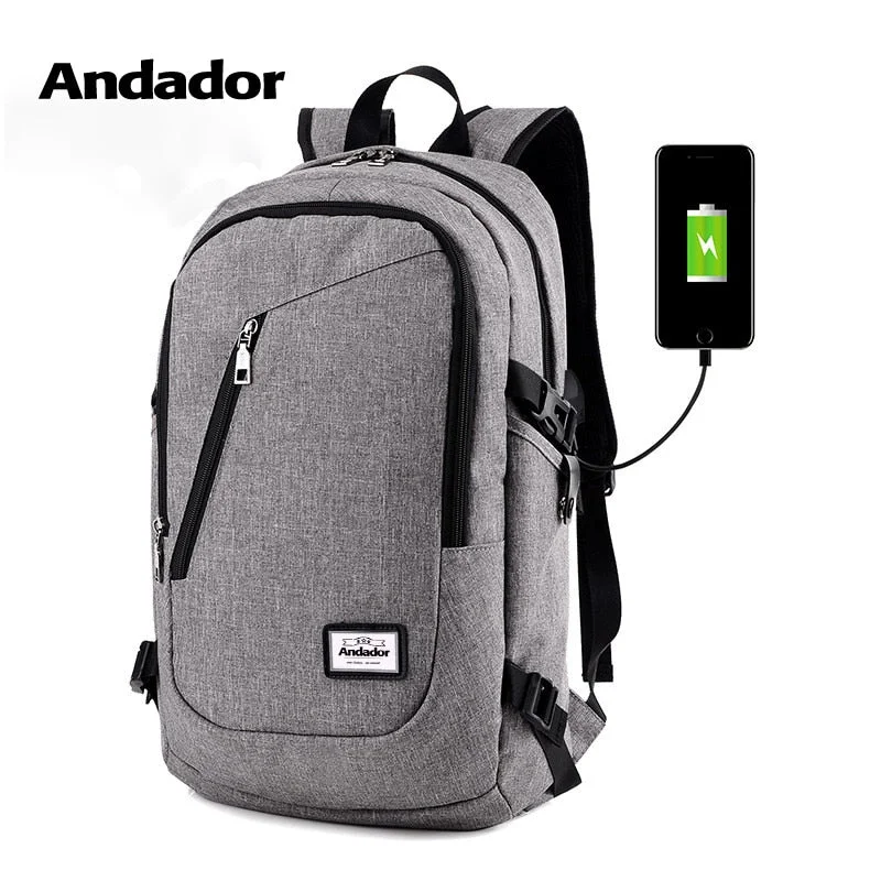 Fashion Man Laptop Backpack Usb Charging Computer Backpacks Casual Style Bags Large Male Business