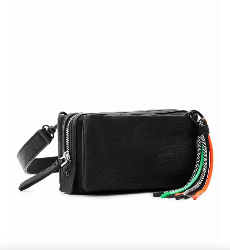 Small Star Crossbody Bag In Black