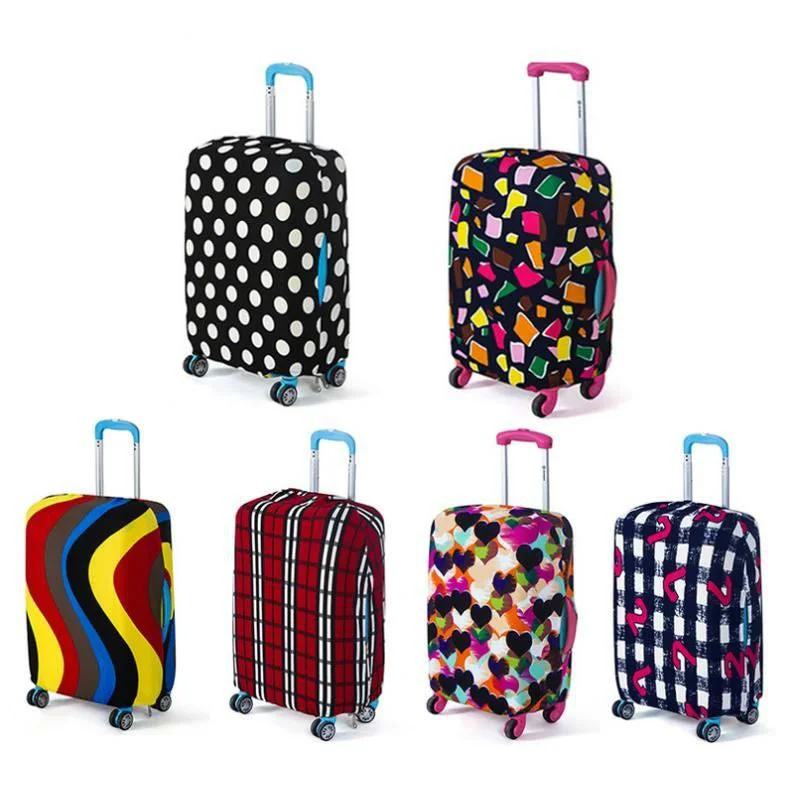 Travel Suitcase Protective Elastic Luggage Cover Sets Trolley Case Dust Cover Travel Accessories