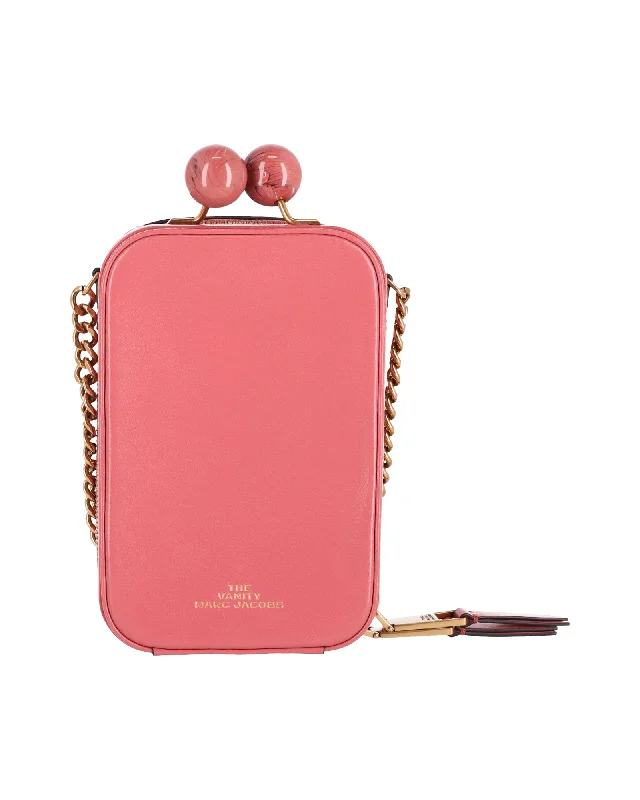 Marc Jacobs The Vanity Crossbody Bag in Pink Leather