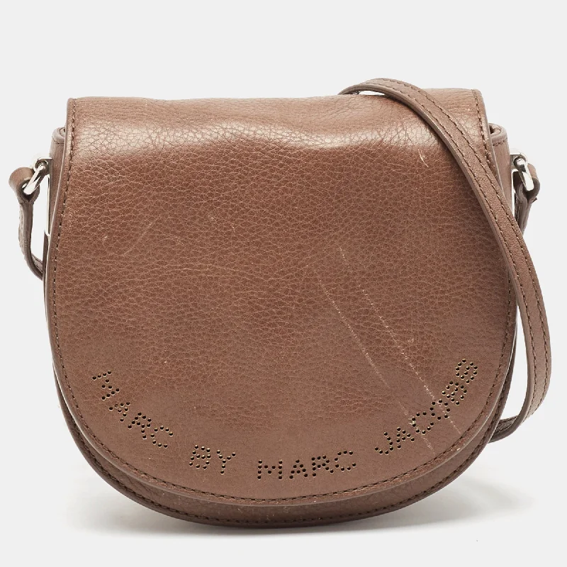 Marc By Marc Jacobs Brown Leather Sweet Jane June Crossbody Bag