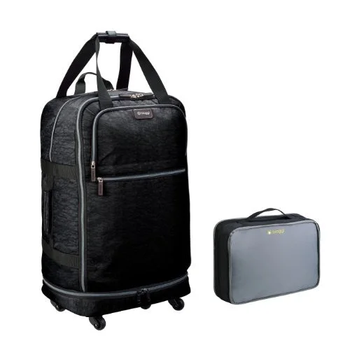 Biaggi Zipsak Micro-Fold Spinner Suitcase- 31-Inch Luggage - As Seen on Shark Tank - Black